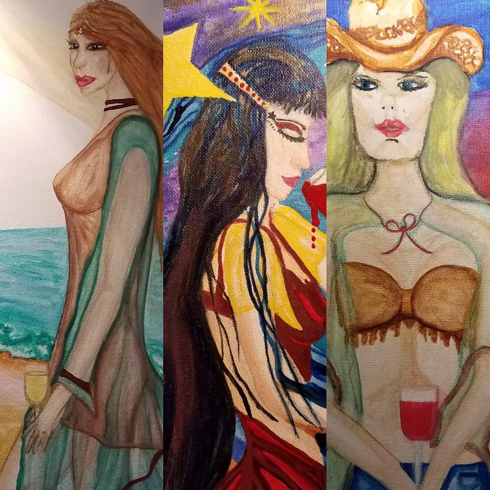 Men Women and Wine Showing at Pillsbury Wine as part of the Risque Show
