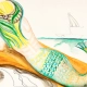 Mermaids Collection - Waiting - by Artist Annabel V Sclippa